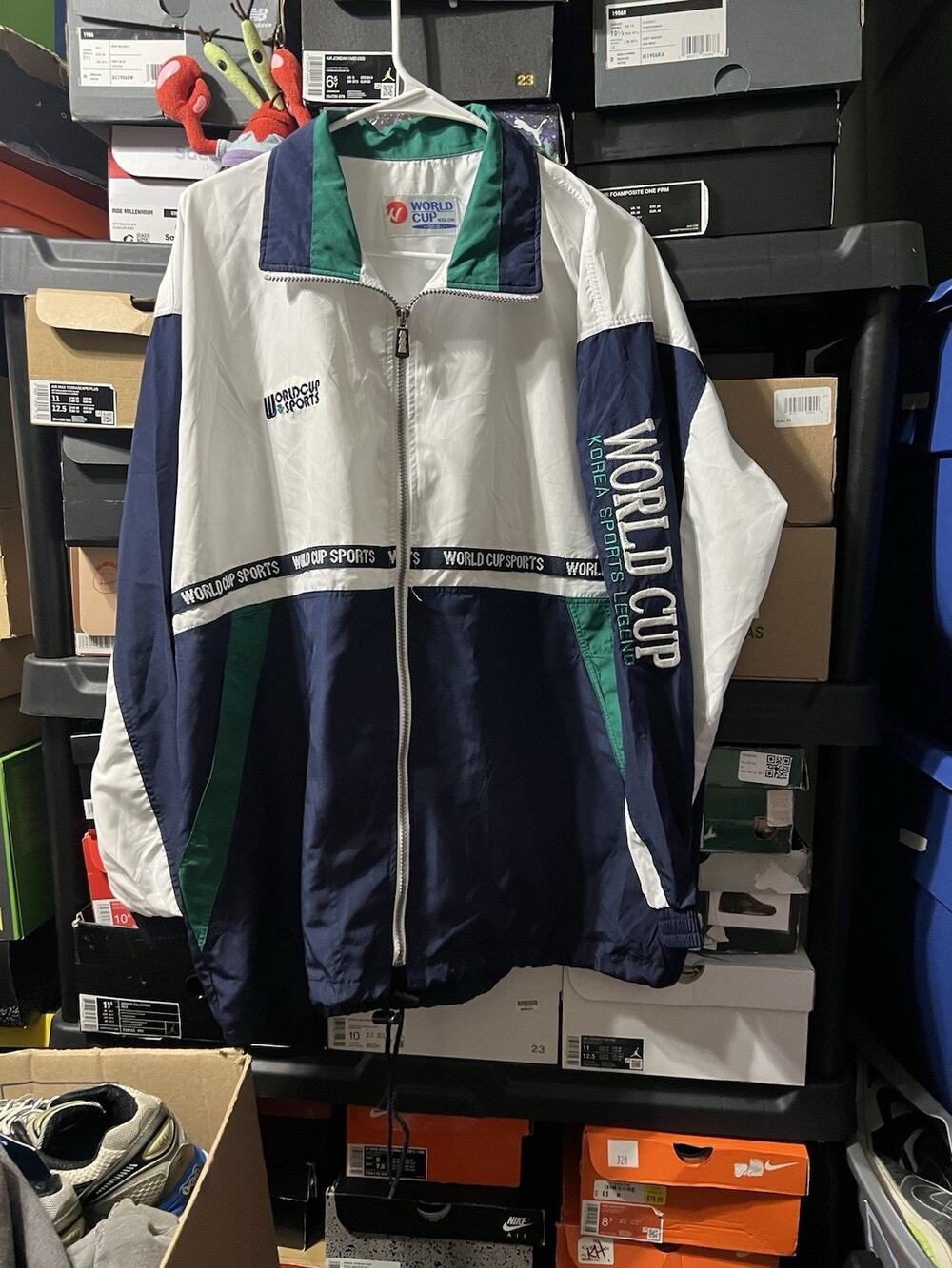 Size L-VTG 80’s Kolan Sport Korean World Cup Windbreaker Jacket Color block